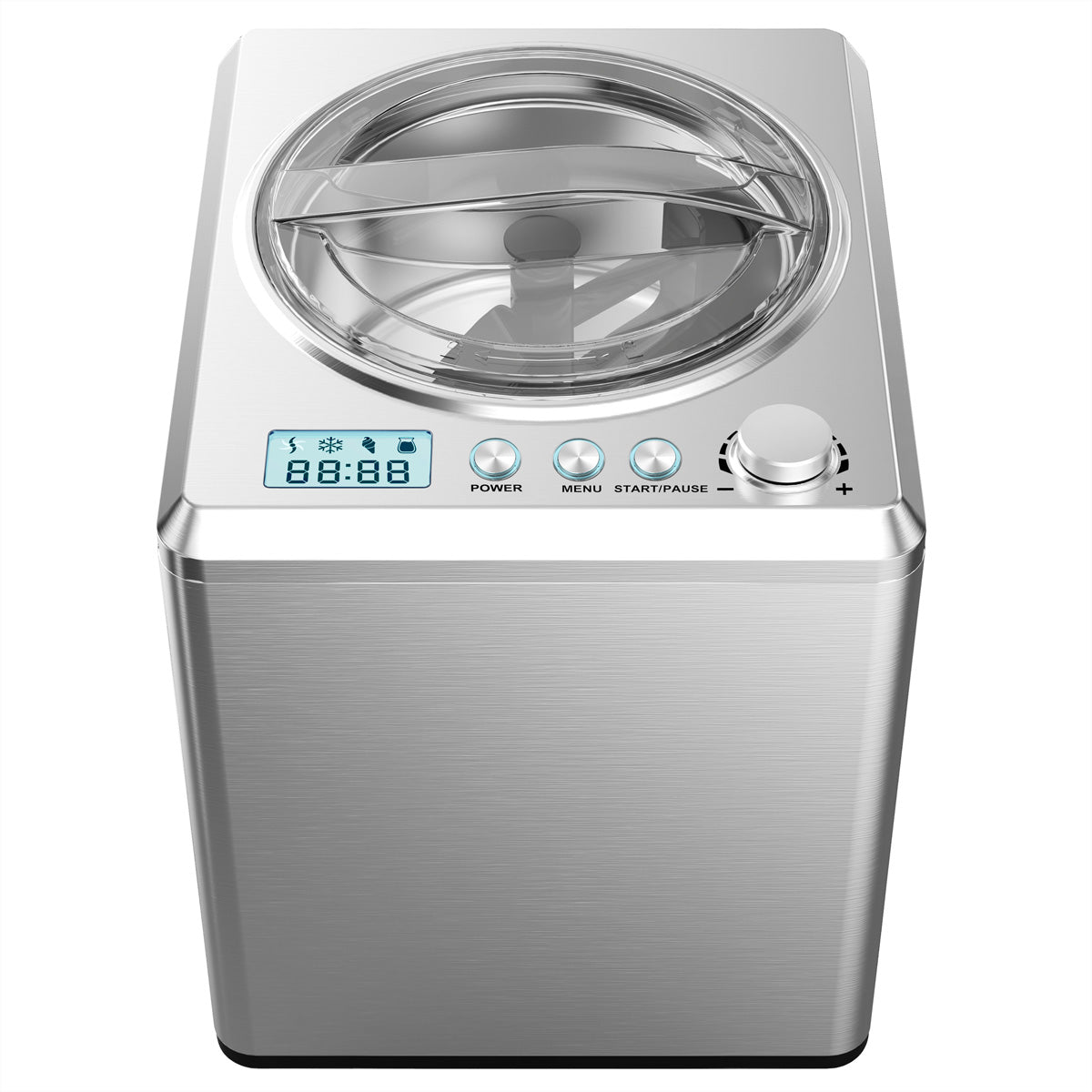 Melissa Eismaschine 16310193 – 2 l, Kompressor, 180 W – Silber