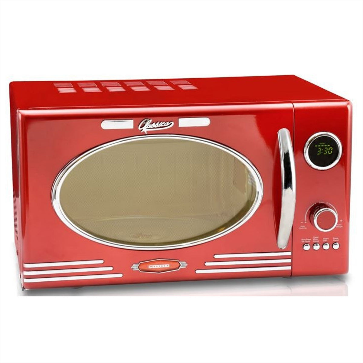 Melissa Kombi-Mikrowelle 16330129 – 23 l, Grill, 800 W – rot/edelstahl