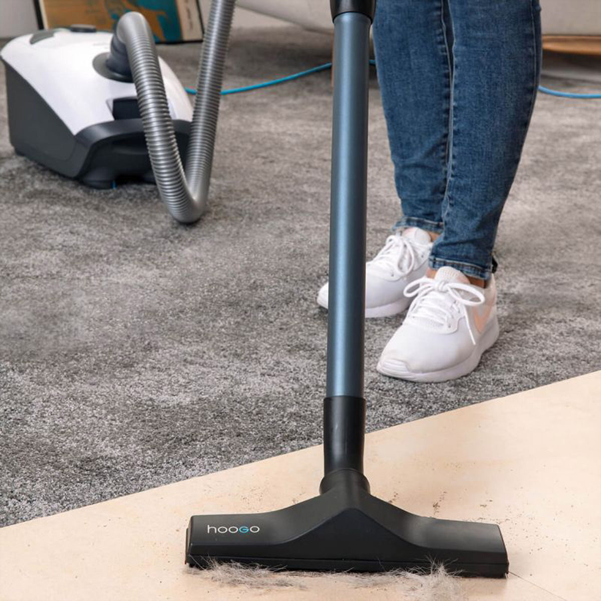 Hoogo Bodenstaubsauger B3+ – mit Beutel, 850 W, 3 l, HEPA 14