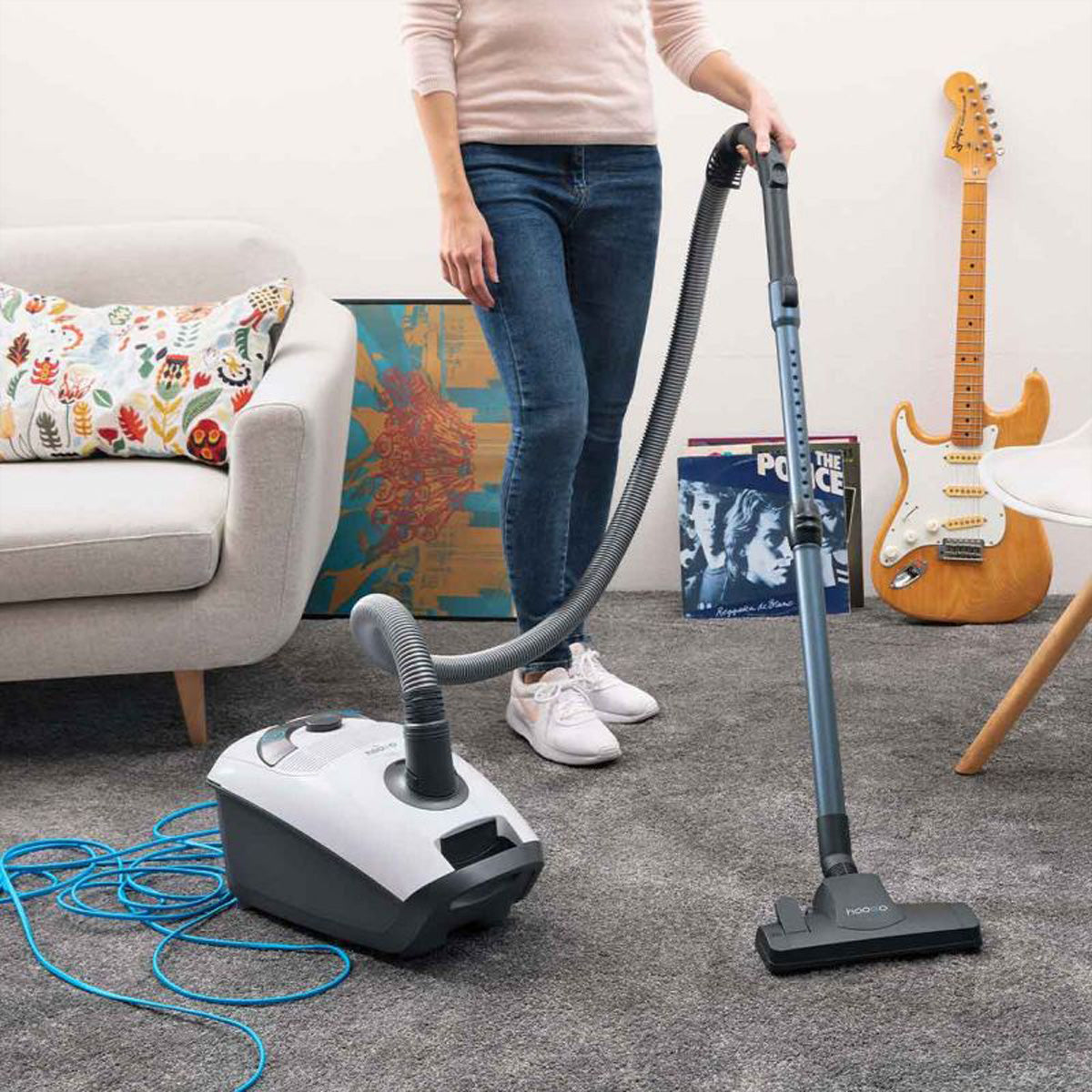 Hoogo Bodenstaubsauger B3+ – mit Beutel, 850 W, 3 l, HEPA 14