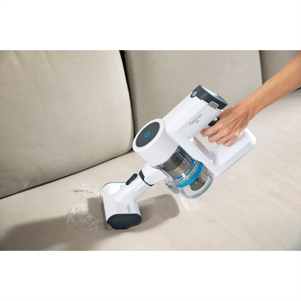 Hoogo Akkustaubsauger S4, 2-in-1 – 60 min, 400 W, Behälter 0,4 l
