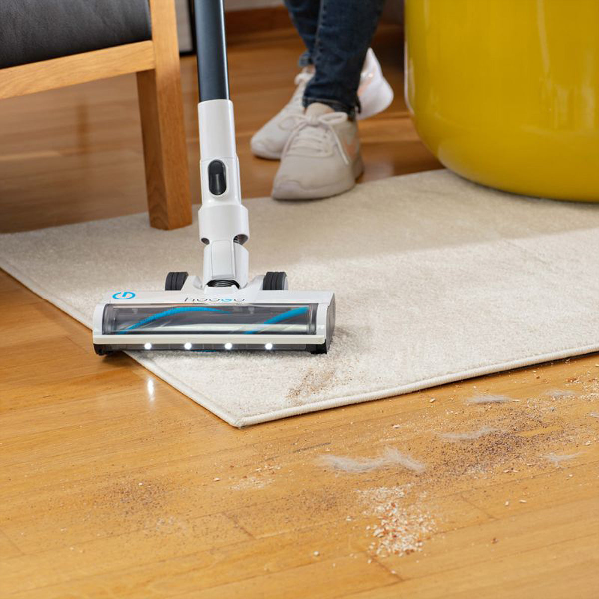 Hoogo Akkustaubsauger S3, 2-in-1 – 50 min, 300 W, 0,5 l Behälter