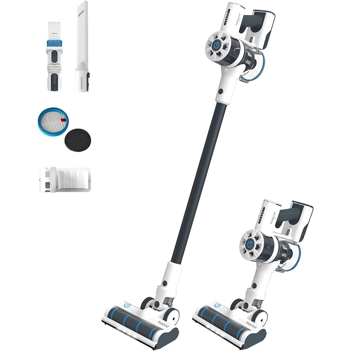 Hoogo Akkustaubsauger S2, 2-in-1 – 35 min, 200 W, Behälter 0,5 l