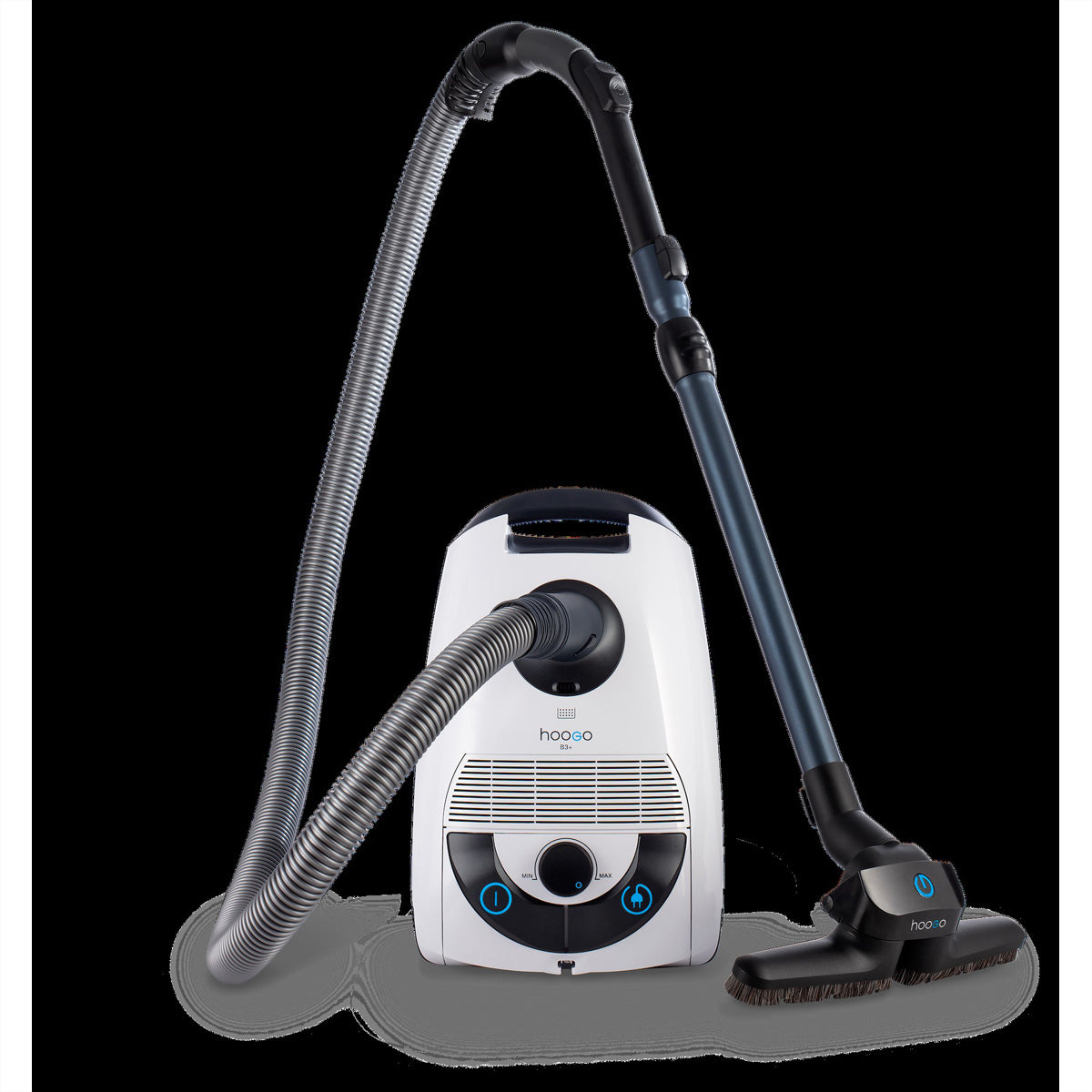 Hoogo Bodenstaubsauger B3+flipflop – mit Beutel, 850 W, HEPA 14