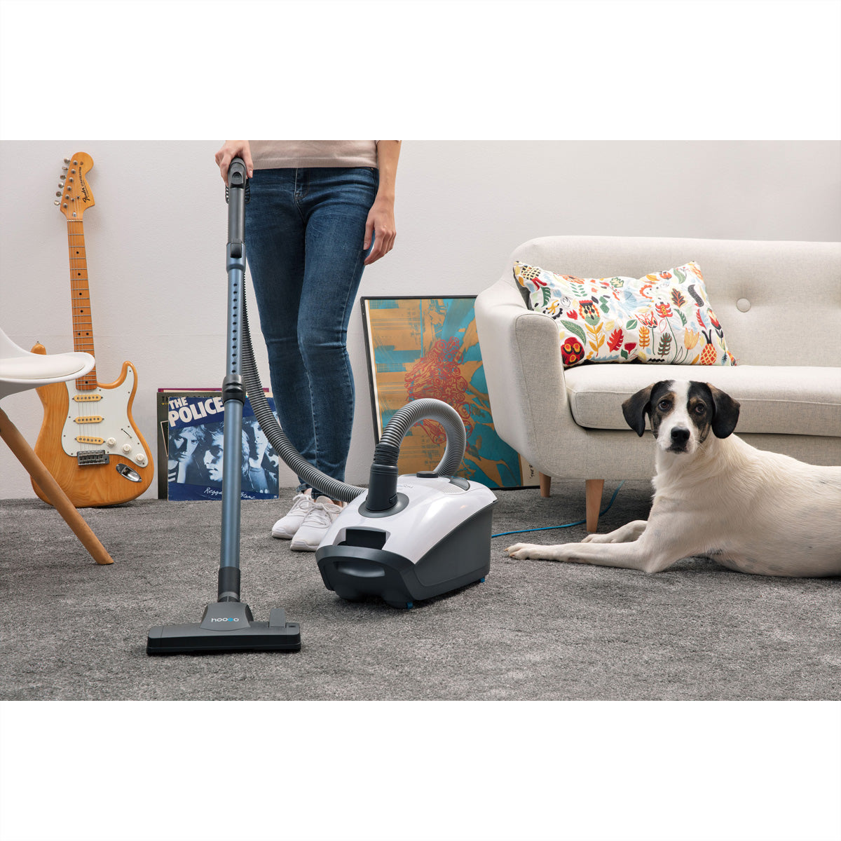 Hoogo Bodenstaubsauger B3+flipflop – mit Beutel, 850 W, HEPA 14