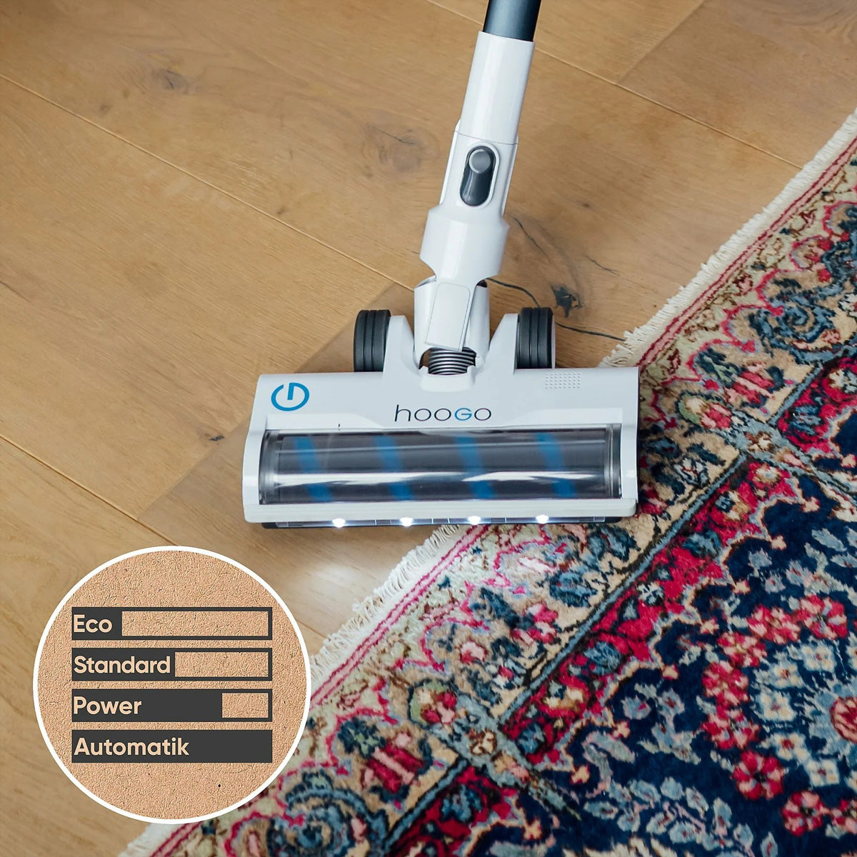 Hoogo Akkustaubsauger S6, 2-in-1 – 45 min, 400 W, Behälter 0,5 l