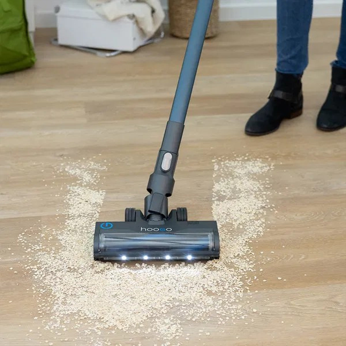 Hoogo Akkustaubsauger S6+, 2-in-1 – 50 min, 130 AW, Behälter 0,5 l