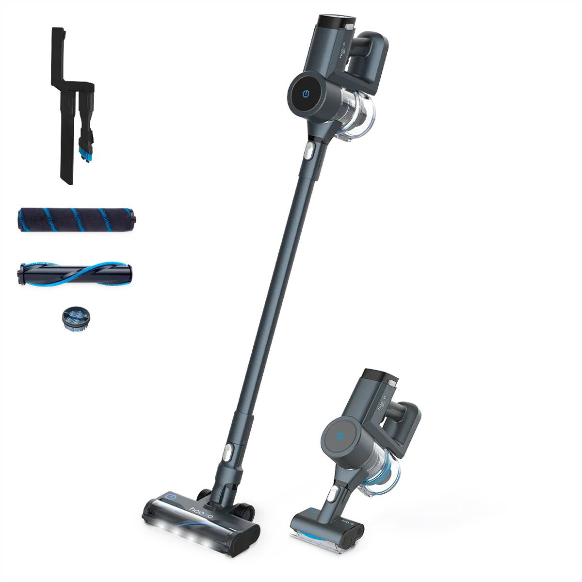Hoogo Akkustaubsauger S5+, 2-in-1 – 75 min, 165 AW, Behälter 0,4 l