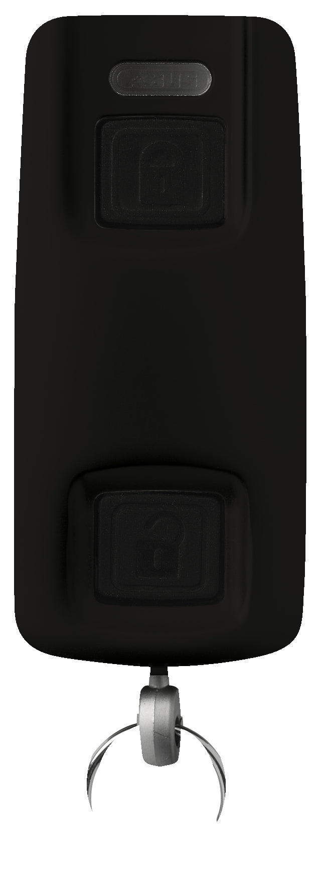 ABUS HomeTec Pro CFF3100 Fernbedienung – BT, 2 Tasten, Batteriebetrieb, 28×11×63 mm, Schwarz