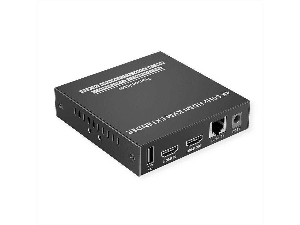 VALUE KVM-Extender-Set HDMI – 4K/60 Hz, USB, Audio, RS-232, bis 120 m über Cat 6