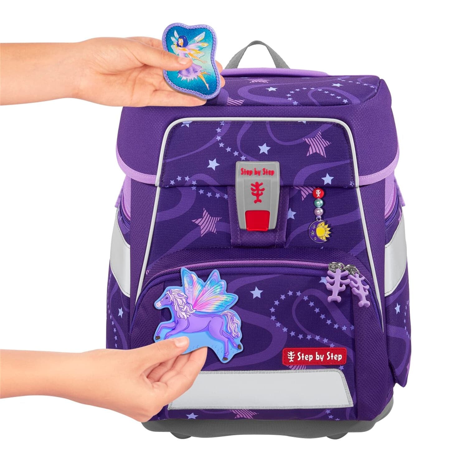 Step by Step Schulrucksack-Set Space – 5-teilig – Pegasus Emily – B 28 × H 37 × T 20 cm