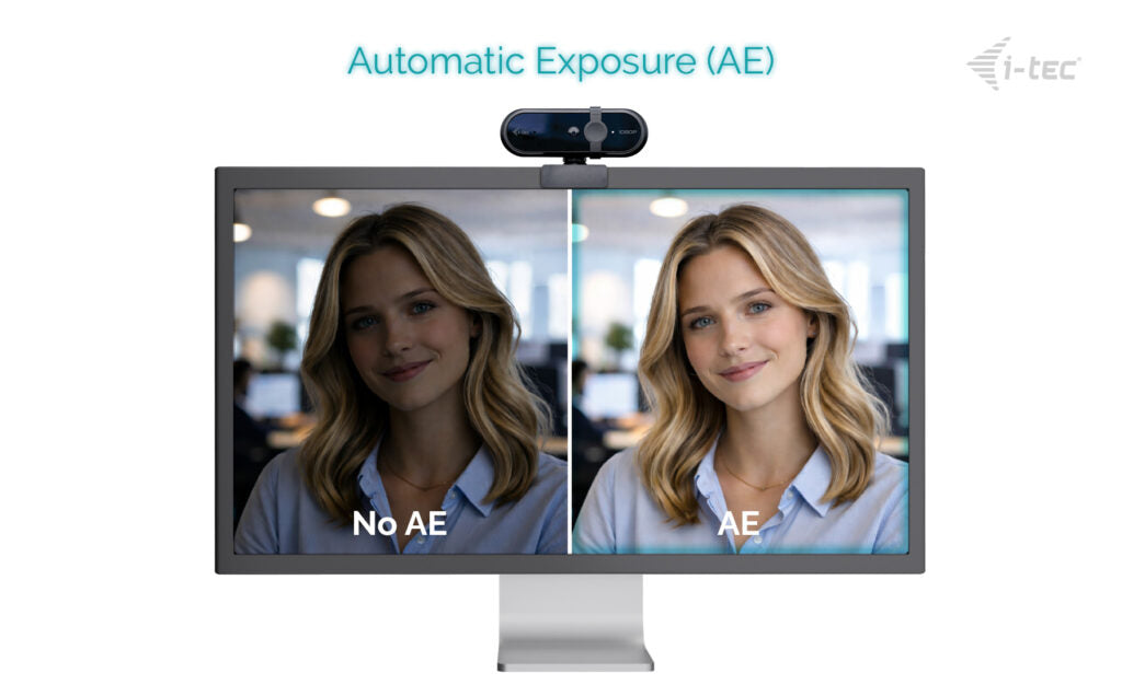 i-tec SOLOMON 100 Webcam – Full HD 1080p, 30 fps, USB – Schwarz