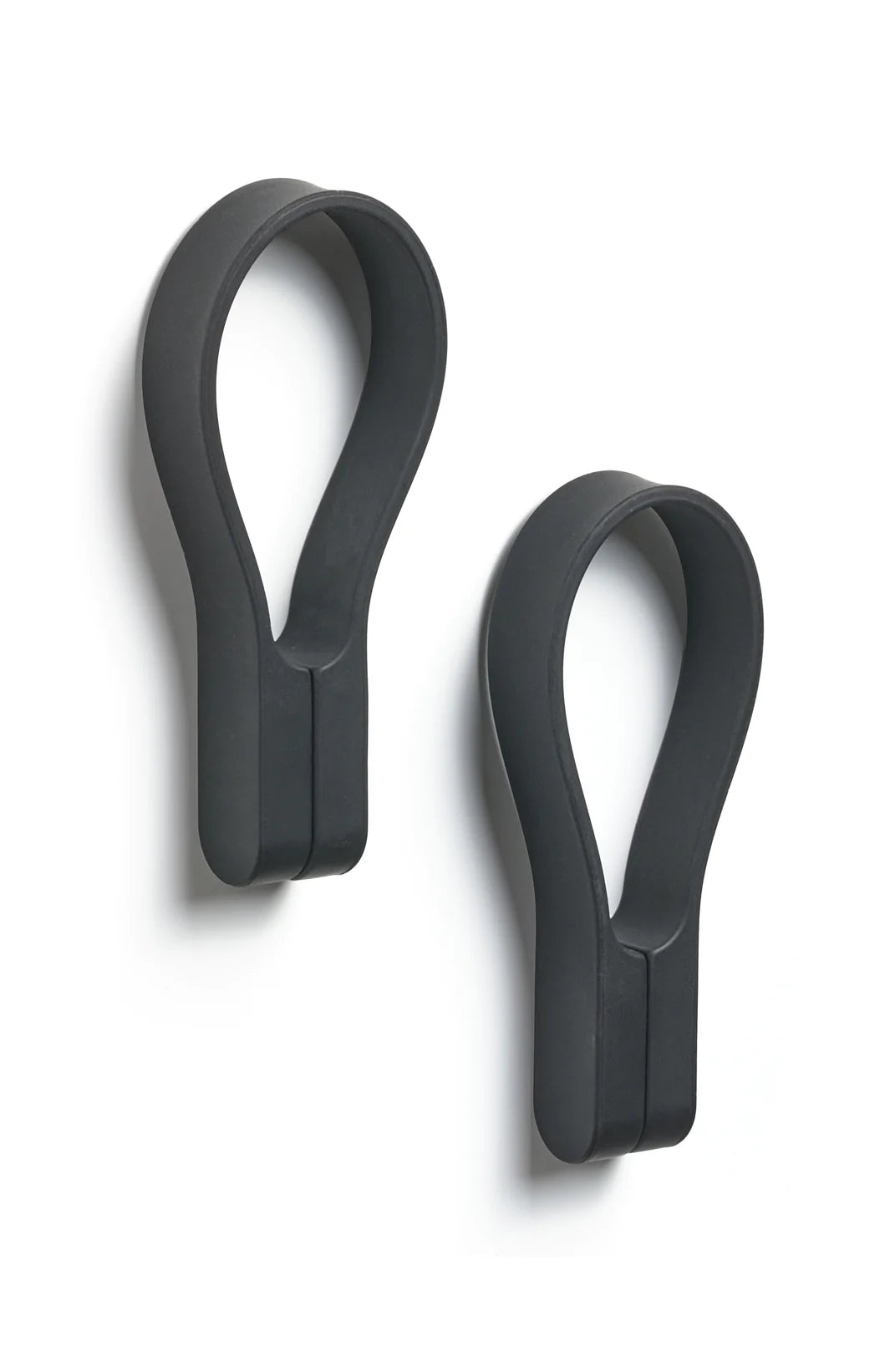 Zone Denmark Handtuchhalter – 7,8×5,5×1,2 cm, Silikon, Haken mit Magnet, Schwarz, 2er-Set