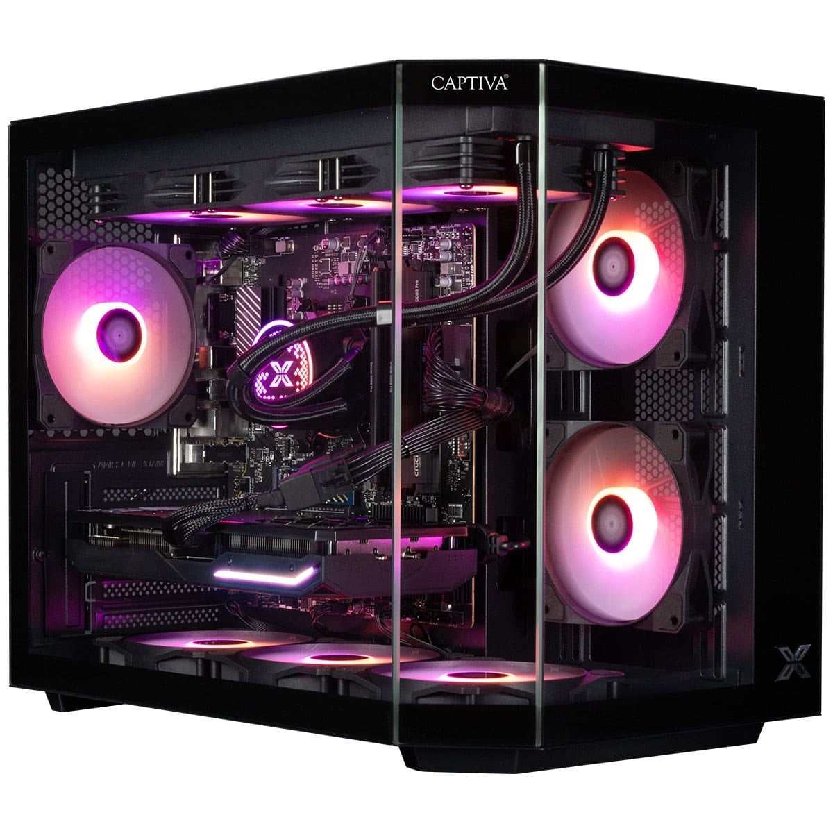 Captiva Tower – AMD Ryzen 7 7800X3D, 32 GB RAM, 2 TB SSD, NVIDIA GeForce RTX 5070 Ti 16 GB, Windows 11 Home