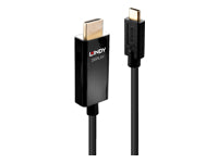 Lindy USB-C auf HDMI Adapter, 4K@60 Hz, 1 m, HDR