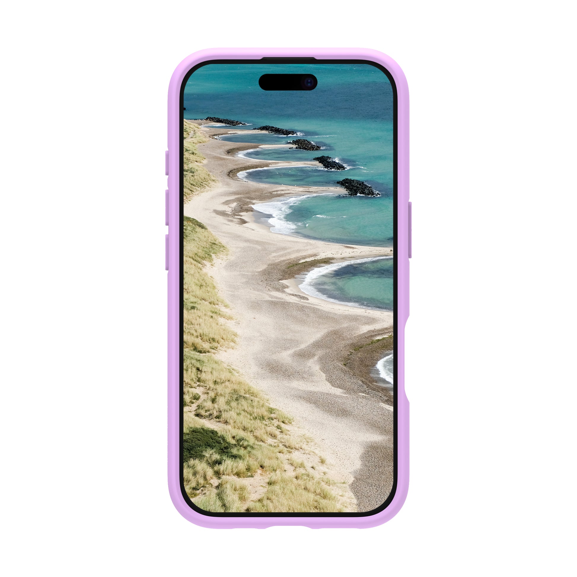 dbramante1928 Grenen Backcover – für Apple iPhone 16, MagSafe, Recycling-Kunststoff, Pink, bis 2 m sturzsicher