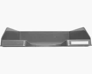 Exacompta COMBO MIDI – Briefkorb für A4, hoch, Polystyrol (PS), steingrau, 347 × 65 × 255 mm