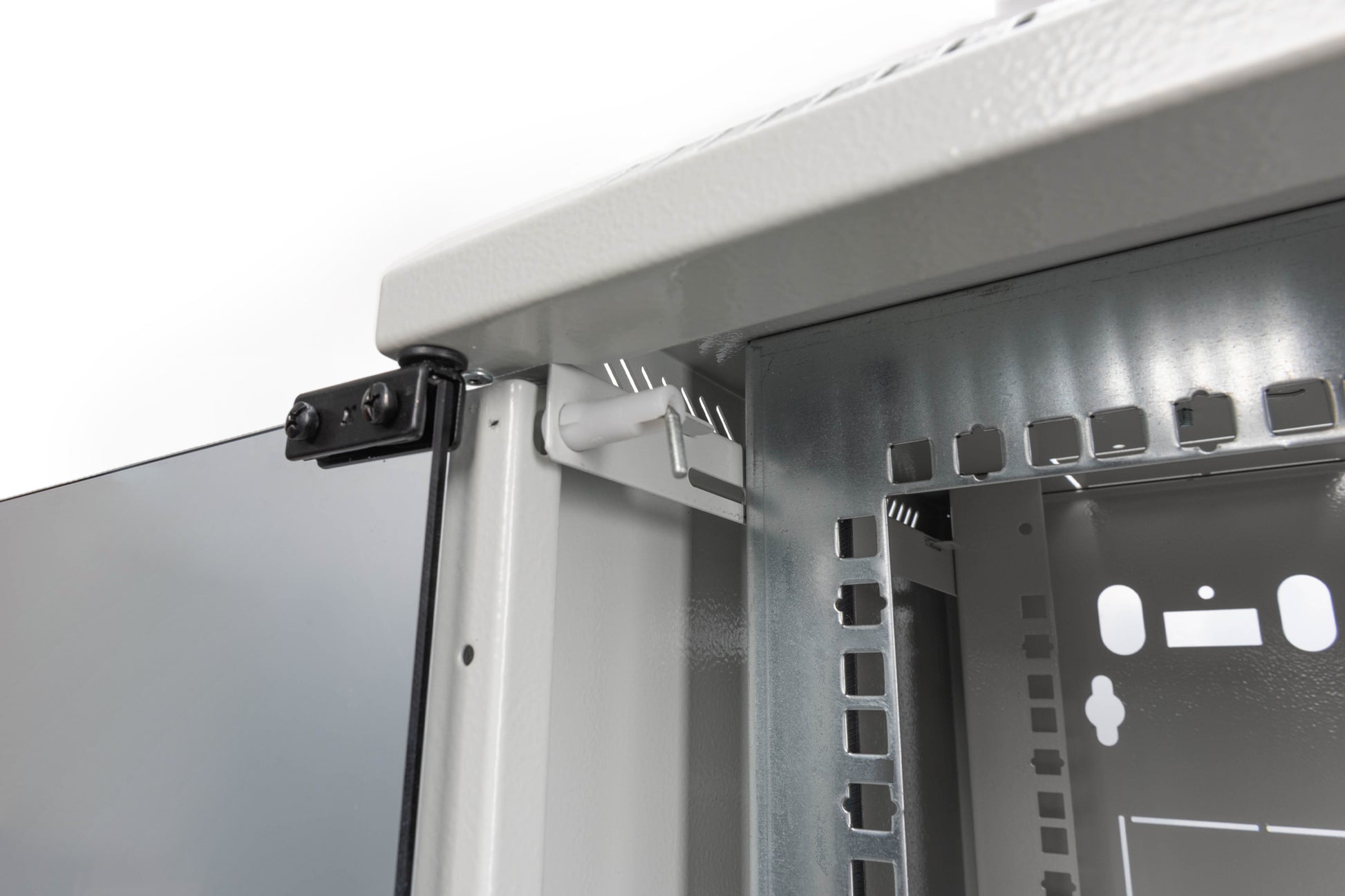 Digitus 10" Wandverteiler 10U, IP20, abschliessbar, 350 × 350 × 550 mm, grau, Stahl