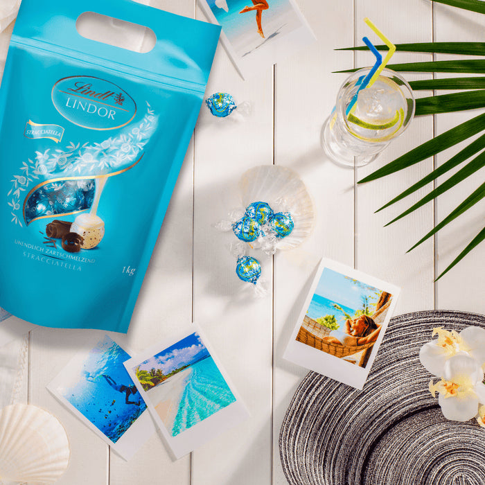Lindt LINDOR Kugeln Stracciatella – Weiss, 1 kg