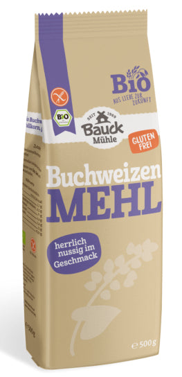 Bauck Mühle Buchweizenmehl Vollkorn, Bio, glutenfrei – 500 g