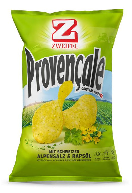 Zweifel Original Provençale Chips, glutenfrei, vegan – 20 × 30 g
