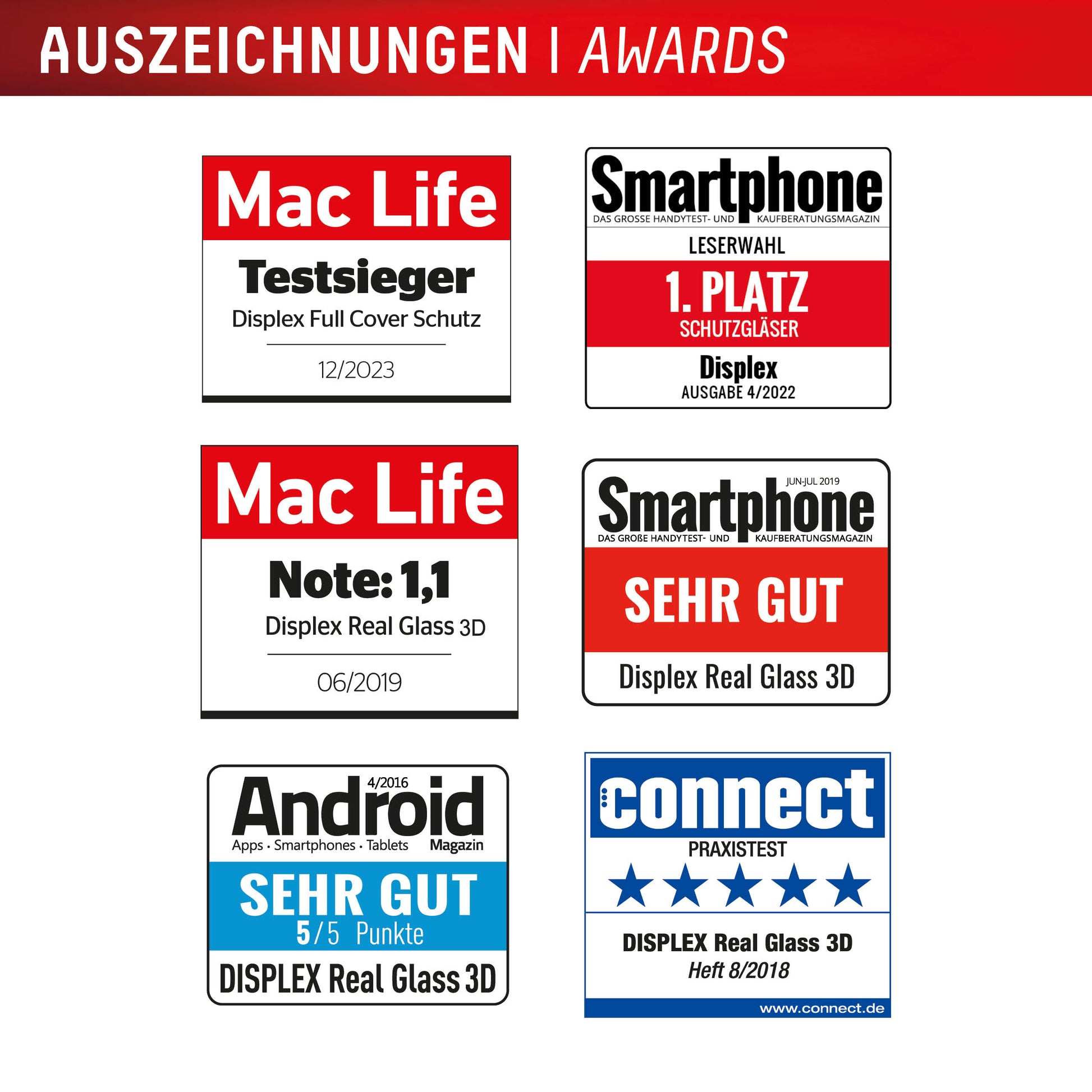 E.V.I. Displayschutz (Panzerglas), Full Cover – für Galaxy S25 FE/S24 FE – mit Applikator