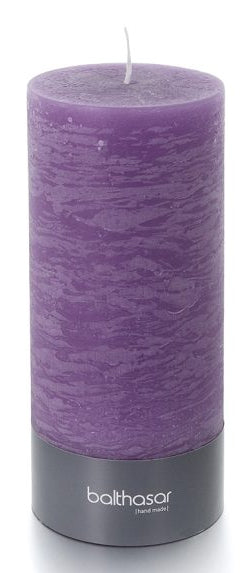Balthasar Zylinderkerze – Ø 9 × 20 cm – Paraffin, Flieder