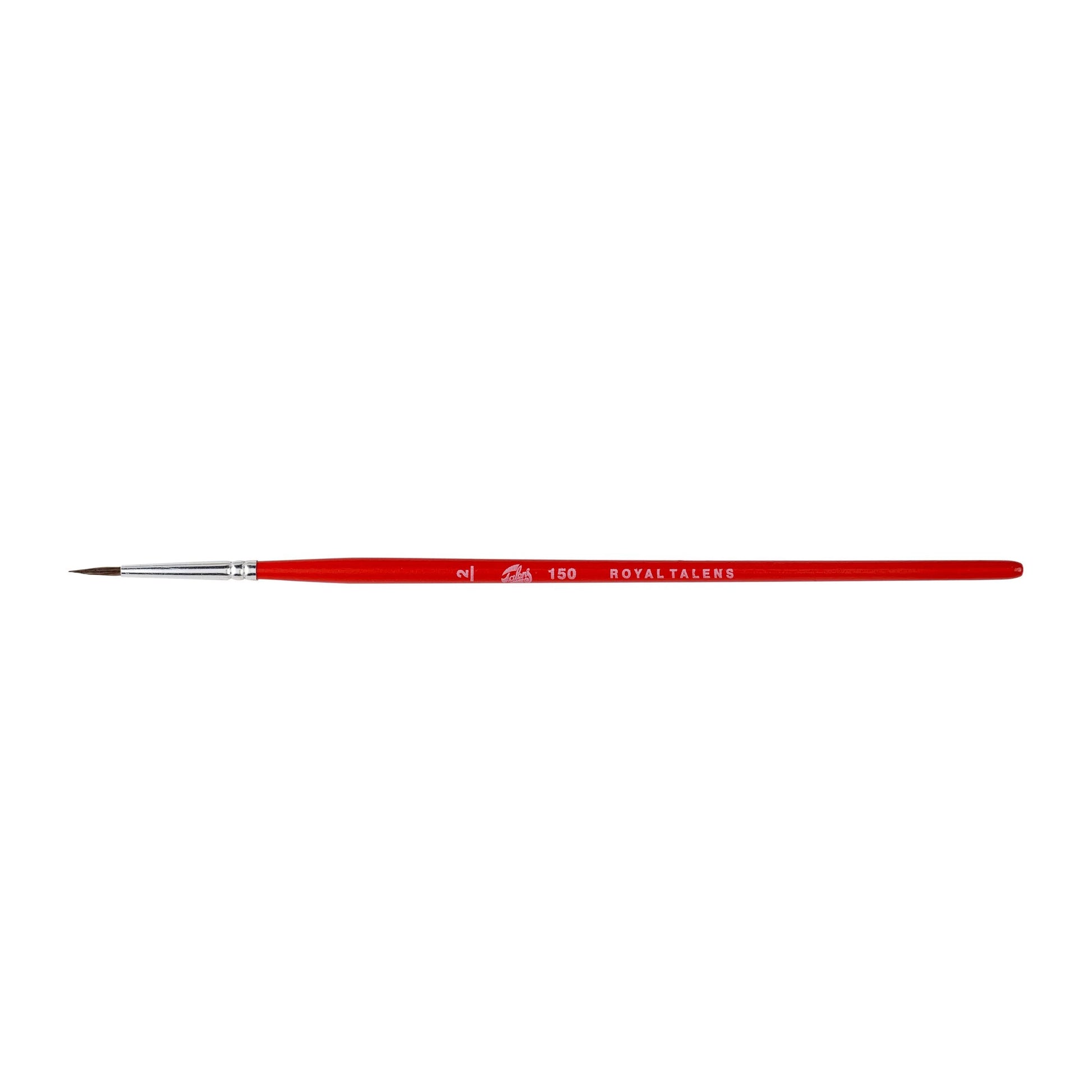 Talens 150 – Pinsel-Set – Grösse 2, Ø 1,6 mm, Rot, 12er-Set