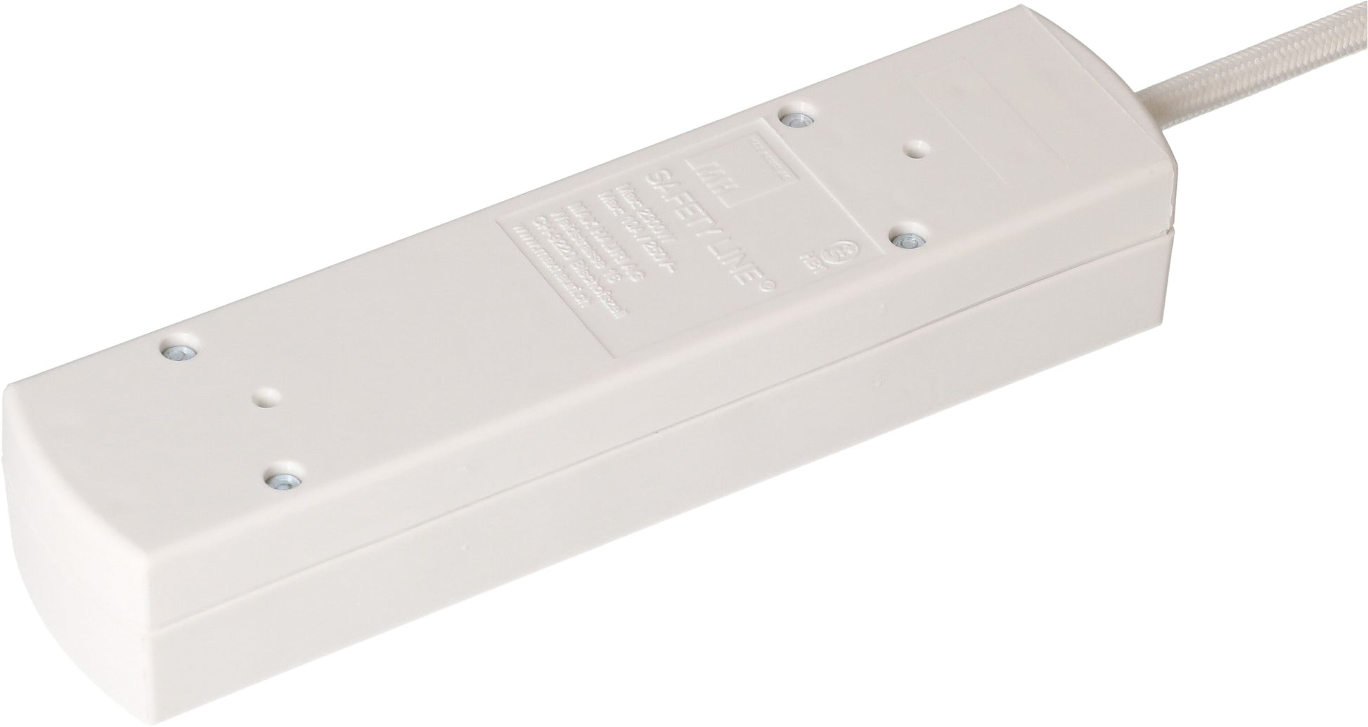 MaxTex Steckdosenleiste, 5×T13, ohne Schalter, 2 m, Eingang T12, IP20 – weiss