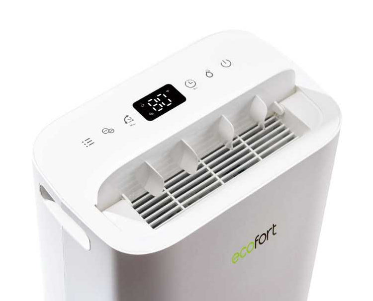 Ecofort Luftentfeuchter ecoQ – 13 L/24 h, bis 30m², Tank 2,3 l, Hygrostat, WLAN, App-Steuerung, 39 dB