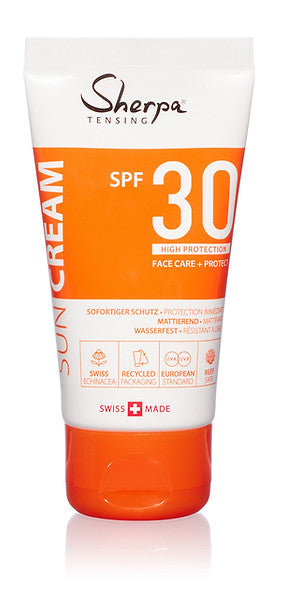 Sherpa Sonnencreme – Kunststoff, Lichtschutzfaktor 30, 50 ml, parfümfrei