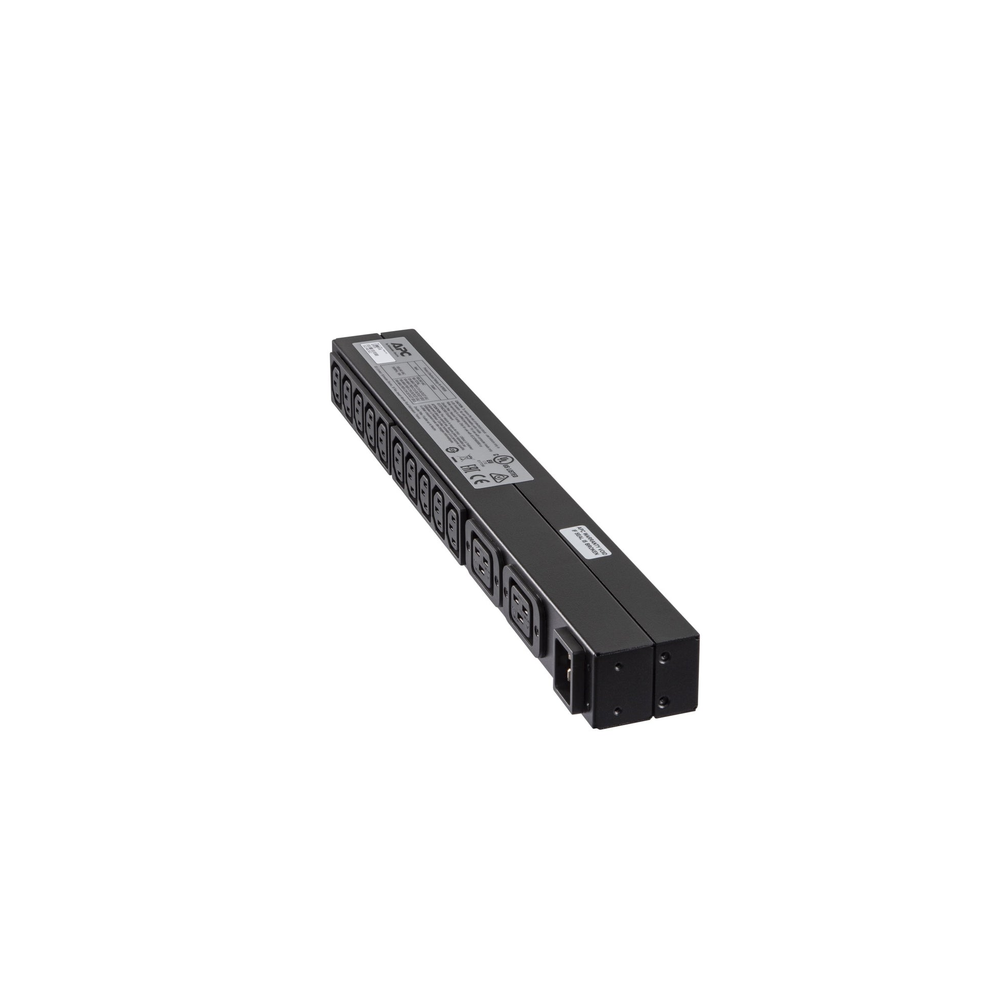 APC PDU 3680 W Einphasig – 1U Rack – C13×10, C19×2 – Eingang IEC C20 – schwarz