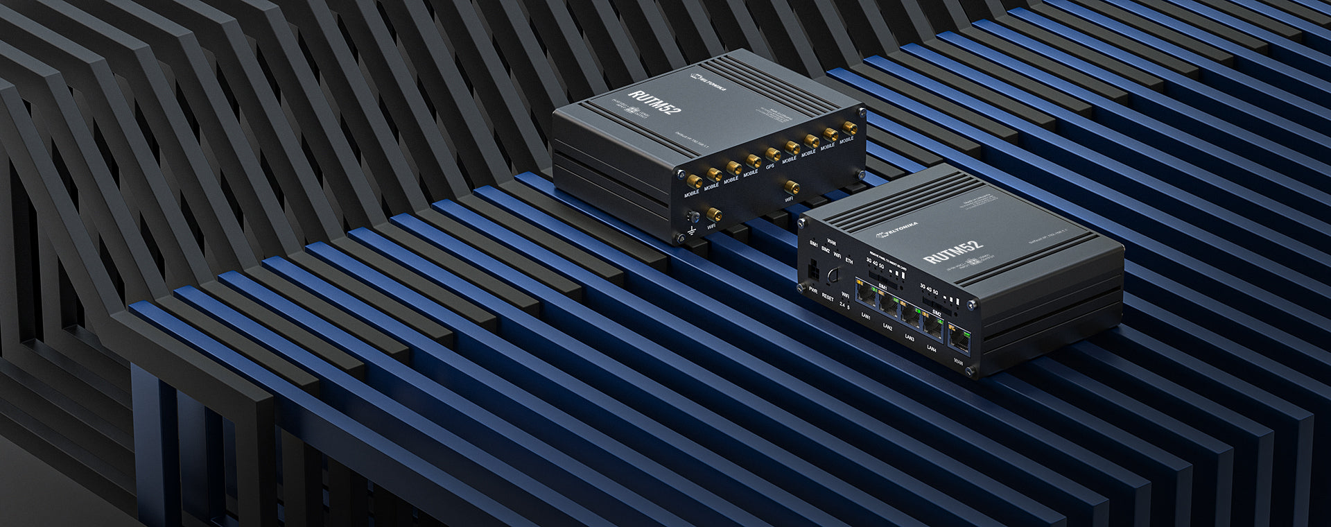 Teltonika RUTM52 5G Router – Wi‑Fi 5 (802.11ac), Dual‑Band (2,4/5 GHz), 5× Gigabit, Dual‑SIM, PoE