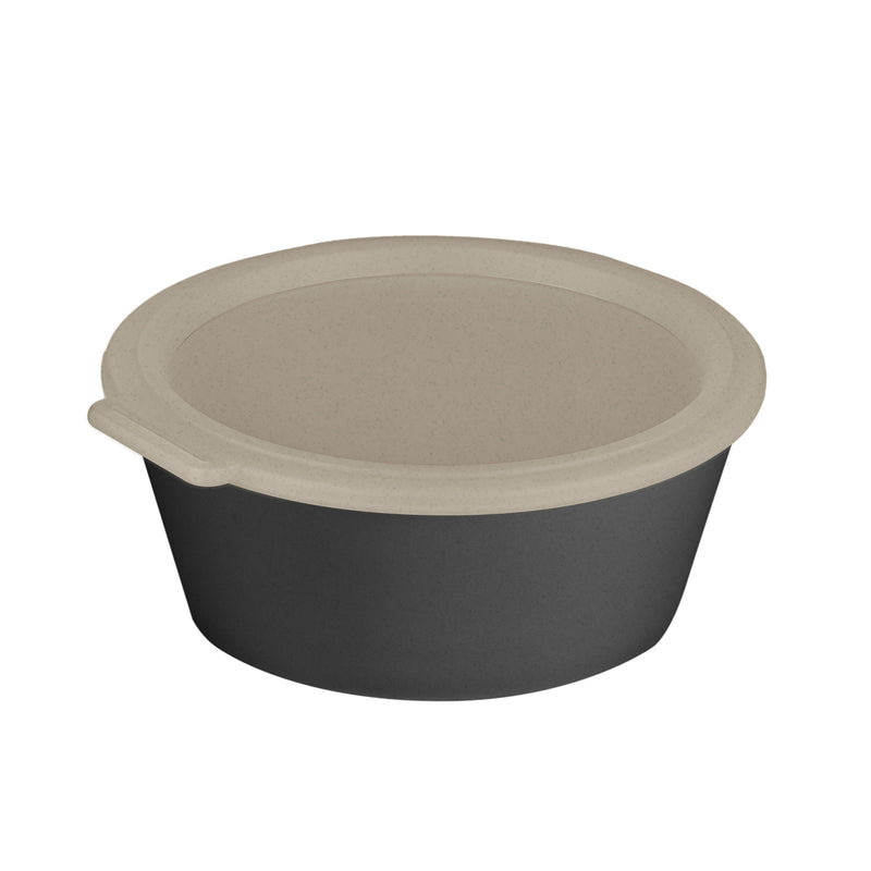 Koziol Salatschüssel – 1,3 l, Kunststoff (biozirkulär), mit Deckel, spülmaschinenfest, mikrowellengeeignet