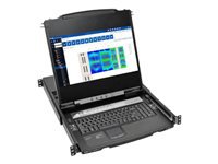 Eaton TIPPLITE NetDirector – KVM-Switch 8×1, HDMI, 17" LCD, 1U Rack-Konsole, IP-Fernzugriff