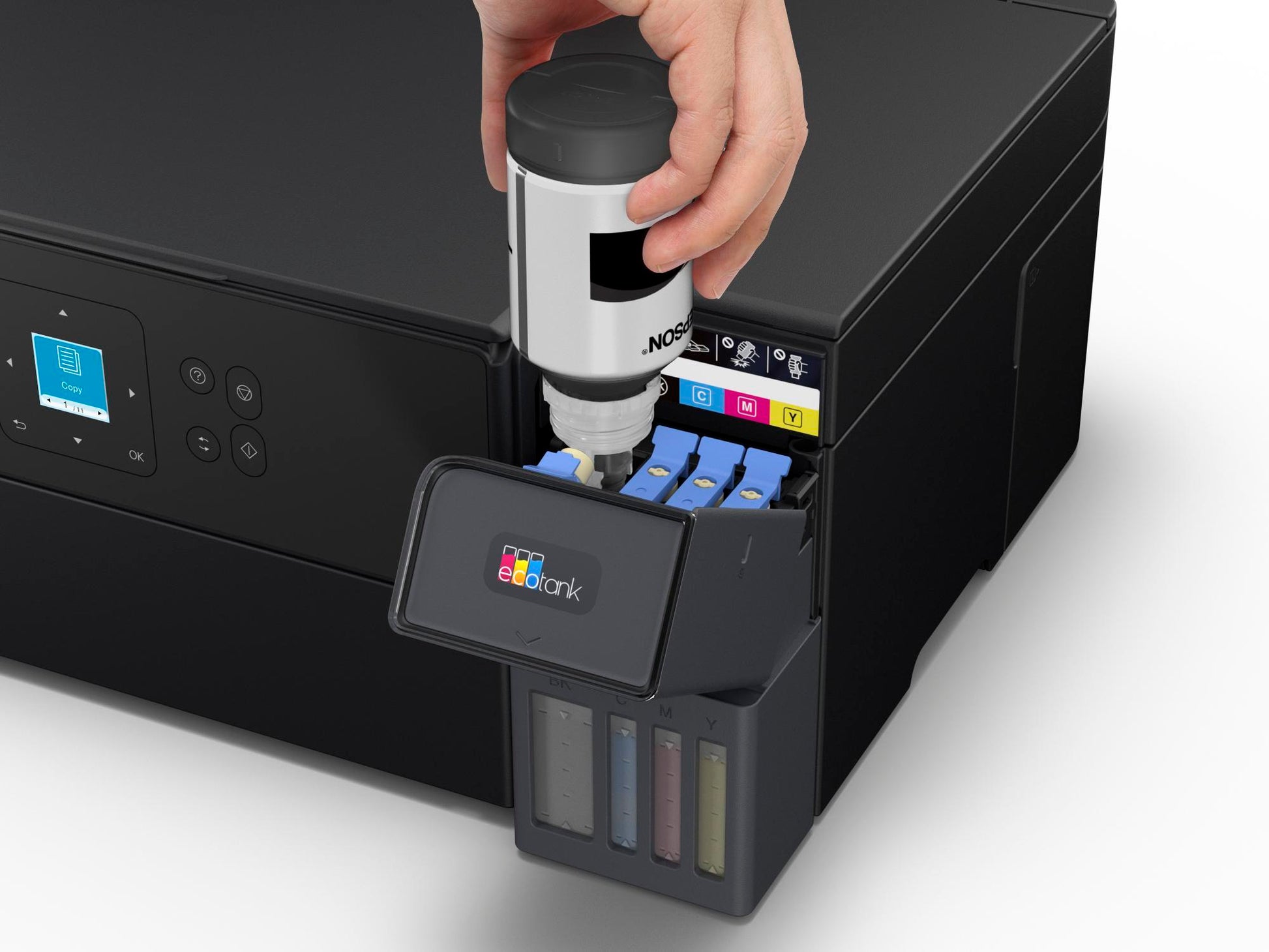Epson EcoTank ET-2851 – Farbtintenstrahl-Multifunktionsdrucker, A4, 3-in-1, Duplex, WLAN, AirPrint