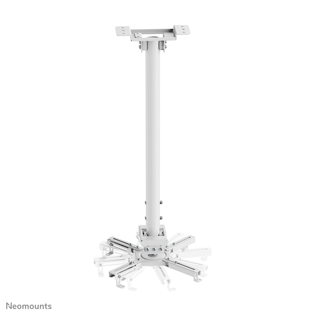 Neomounts CL25-550WH1 – Beamer-Deckenhalterung, H 74,5–114,5 cm, 35 kg, schwenk-/neigbar, 360°, weiss