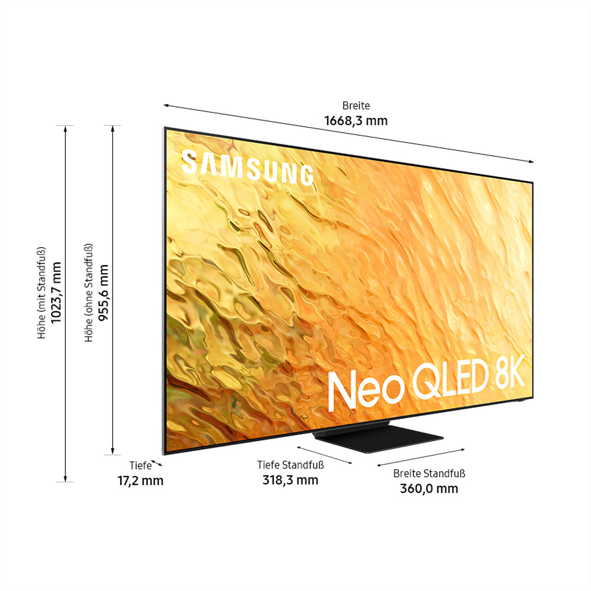 Samsung QN800B QE75QN800B – 75" TV – 8K – Neo QLED – Tizen – 100 Hz – HDR10+, HLG