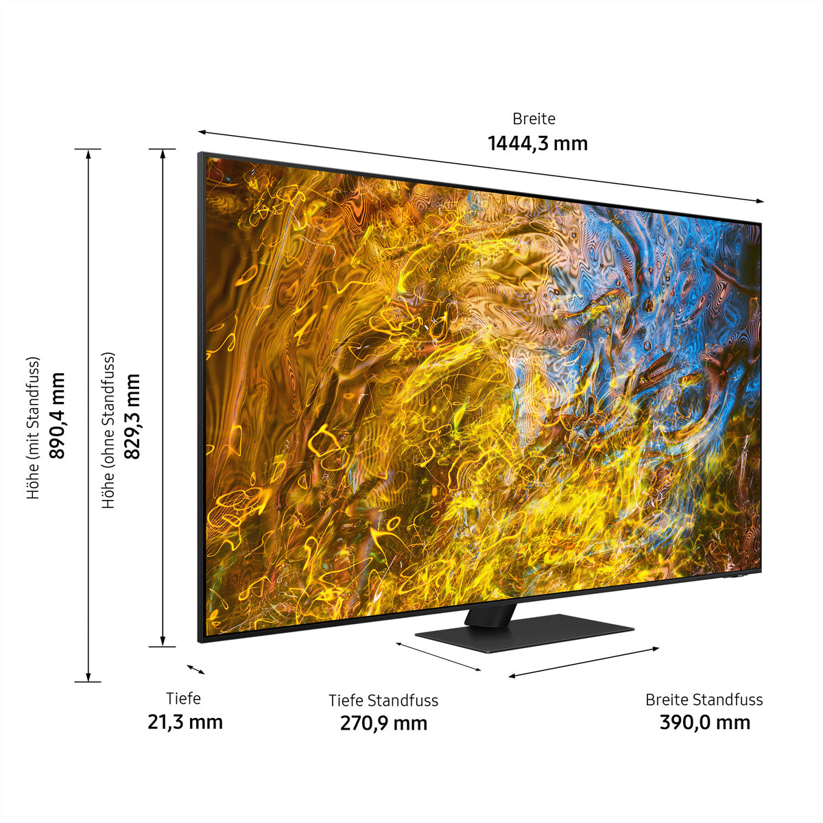 Samsung QN95D QE65QN95DATXXN – 65" Fernseher – 4K UHD – Neo QLED (Mini-LED) – Tizen – 100 Hz – 2000 cd/m² – HDR10+