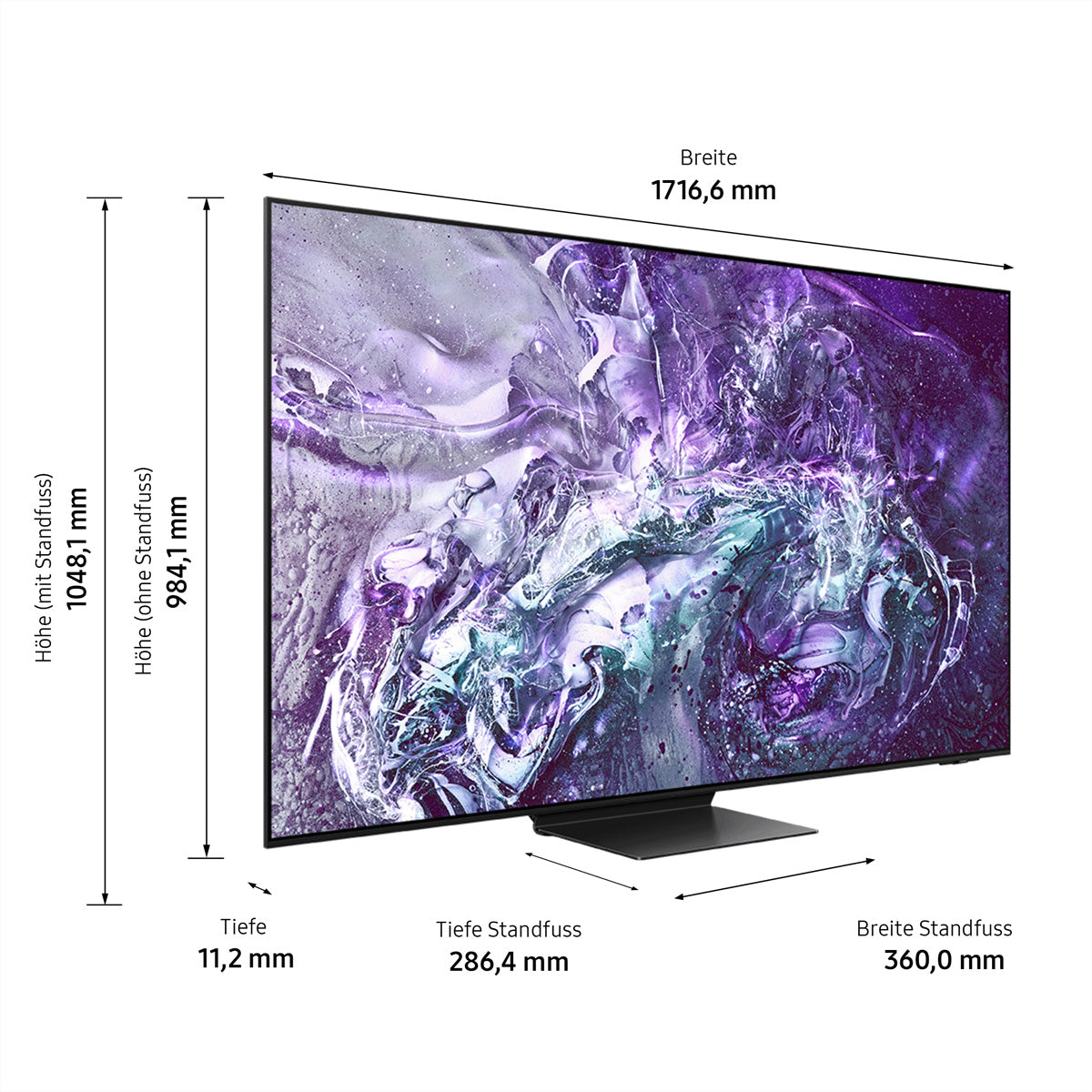 Samsung S95D QE77S95DATXZU – 77" TV – 4K UHD – OLED – Tizen – 100 Hz – HDR10+