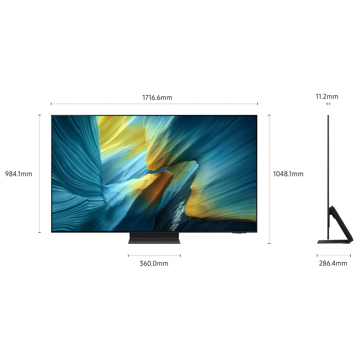 Samsung S95F QE77S95FATXZU – 77" Fernseher – 4K UHD – OLED – Tizen – 165 Hz – HDR10+ Adaptive