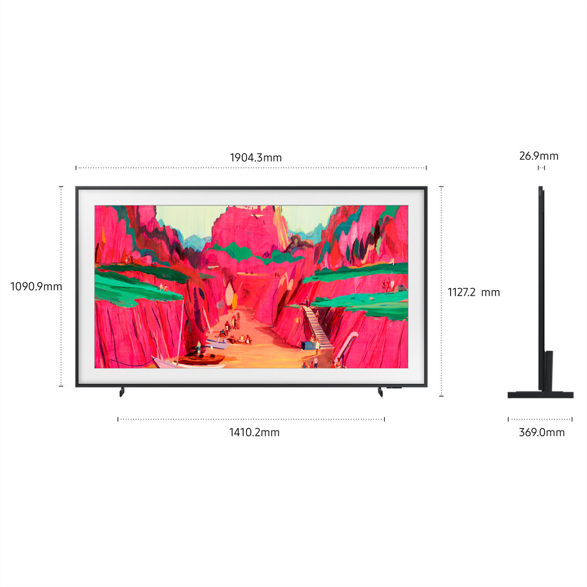 Samsung LS03FW QE85LS03FWUXXN – 85" TV – 4K UHD – Neo QLED (Mini-LED) – Tizen – 120 Hz – HDR10 Plus