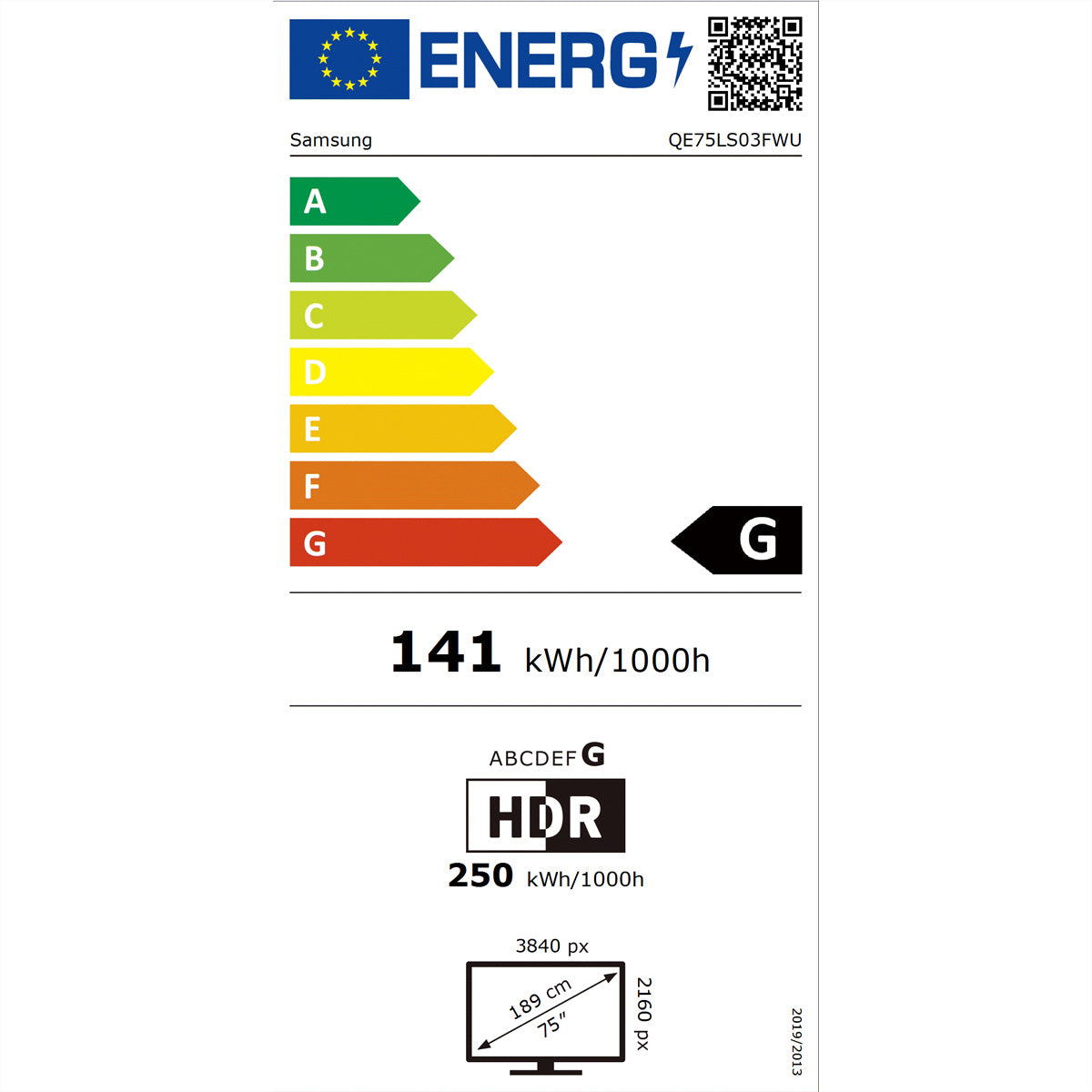 Samsung QE75LS03FWUXXN – 75" Fernseher – 4K UHD – Neo QLED – Tizen – 120 Hz – HDR10+