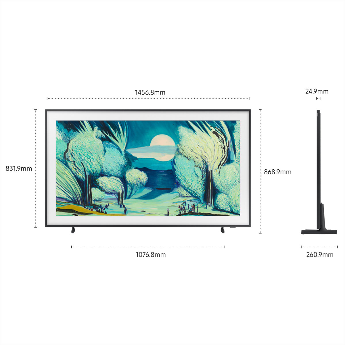 Samsung The Frame QE65LS03FAUXXN – 65" Fernseher – 4K UHD – QLED – Tizen – 120 Hz – HDR10+ Adaptive
