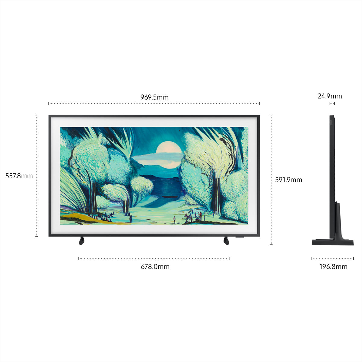 Samsung The Frame LS03F QE43LS03FAUXXN – 43" Fernseher – 4K UHD – QLED – Tizen – 60 Hz – HDR10+ Adaptive