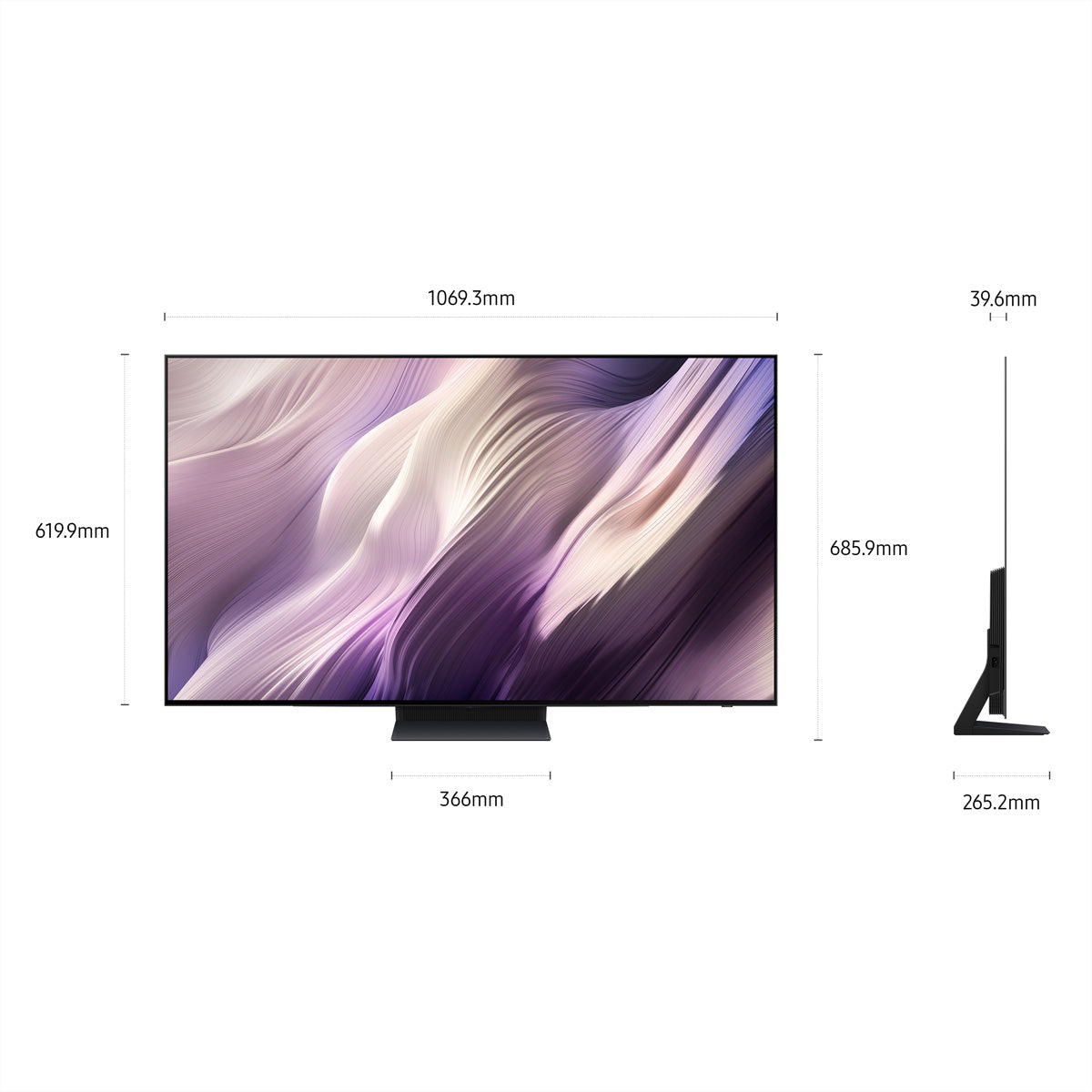 Samsung S95H QE48S95HAEXZU – 48" TV – 4K UHD – OLED – 165 Hz