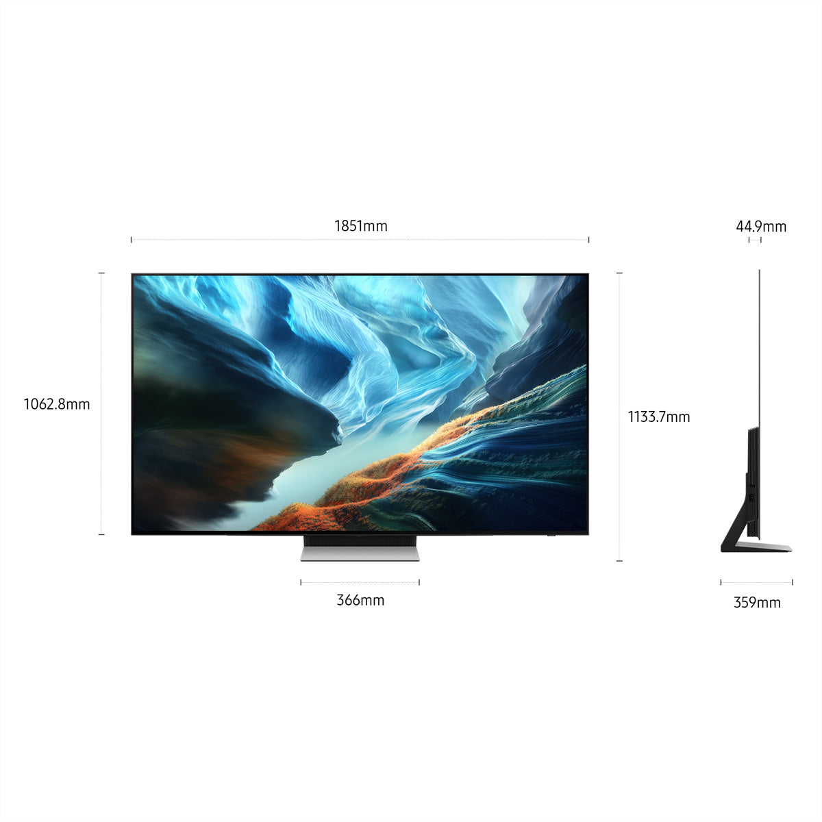 Samsung S90H QE83S90HAEXZU – 83" TV – 4K UHD – OLED – 165 Hz