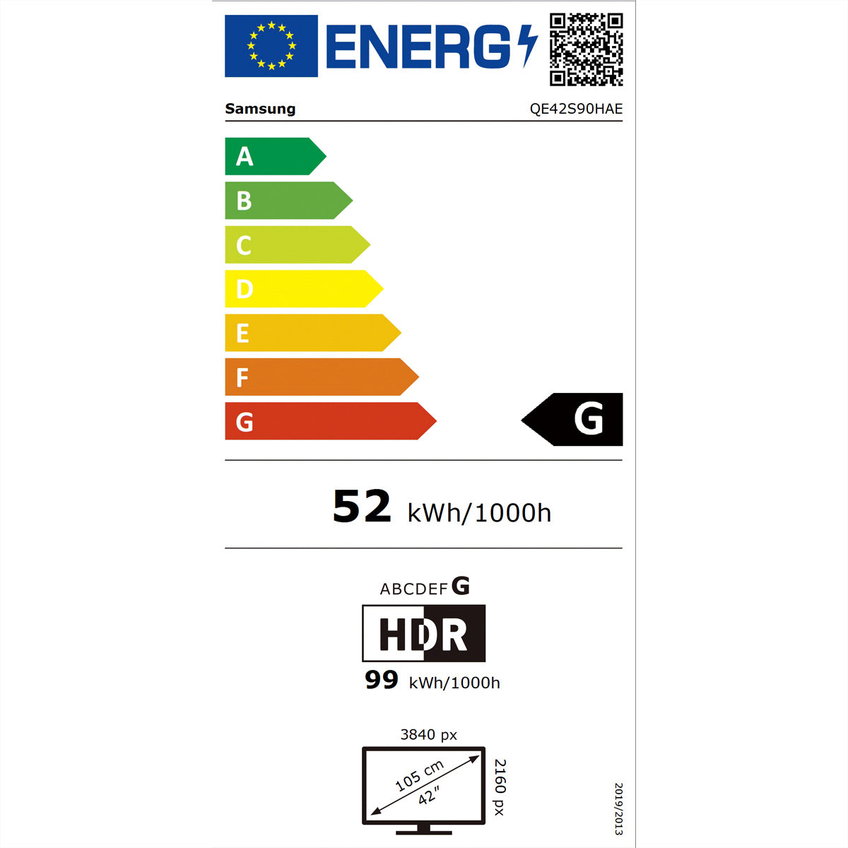 Samsung S90H QE42S90HAEXXN – 42" Fernseher – 4K UHD – OLED – 165 Hz