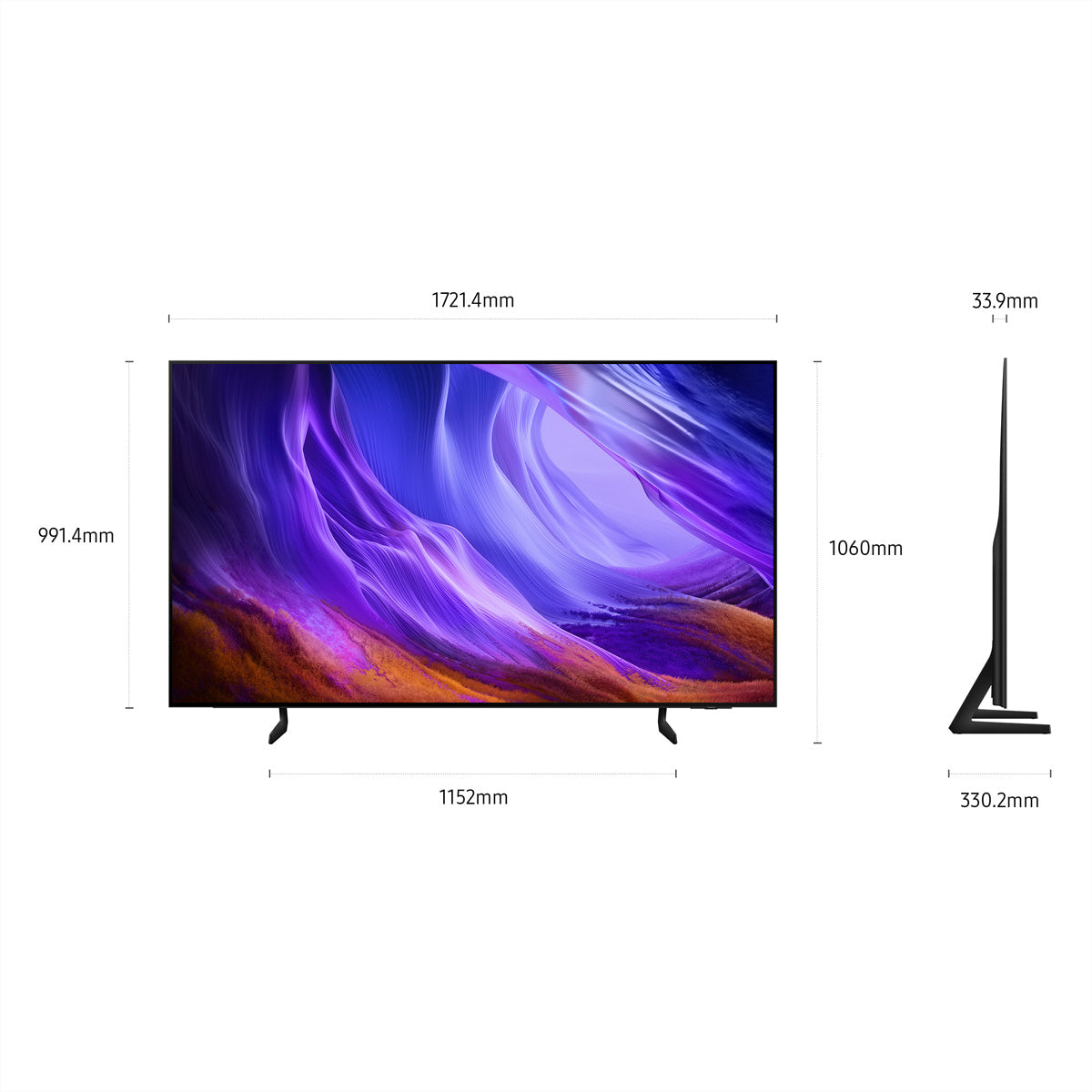 Samsung S85H QE83S85HAEXZU – 83" TV – 4K UHD – OLED – 120 Hz