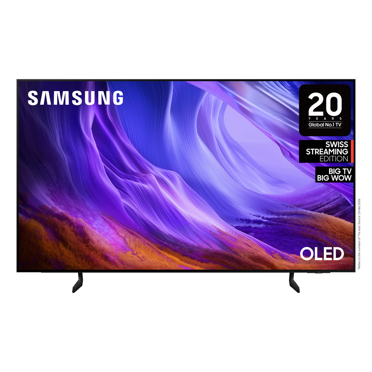 Samsung S85H QE77S85HAEXZU – 77" OLED-Fernseher – 4K UHD – Smart-TV – 120 Hz